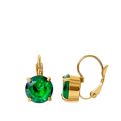 Luxury Emerald Gold Earrings