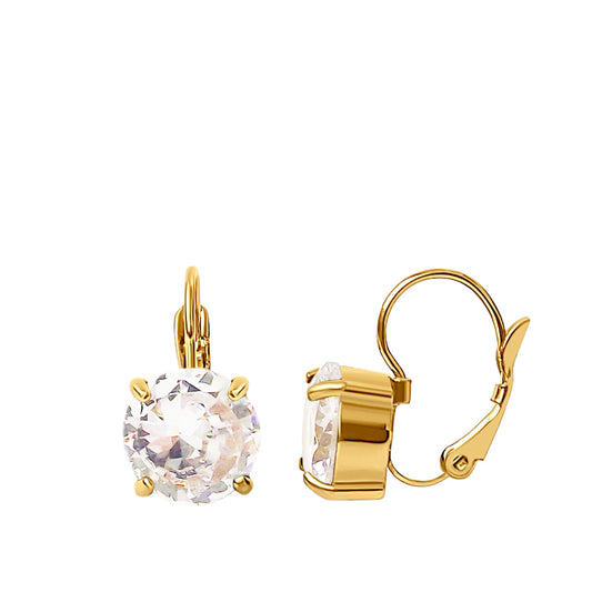 Luxury April Gold Earrings