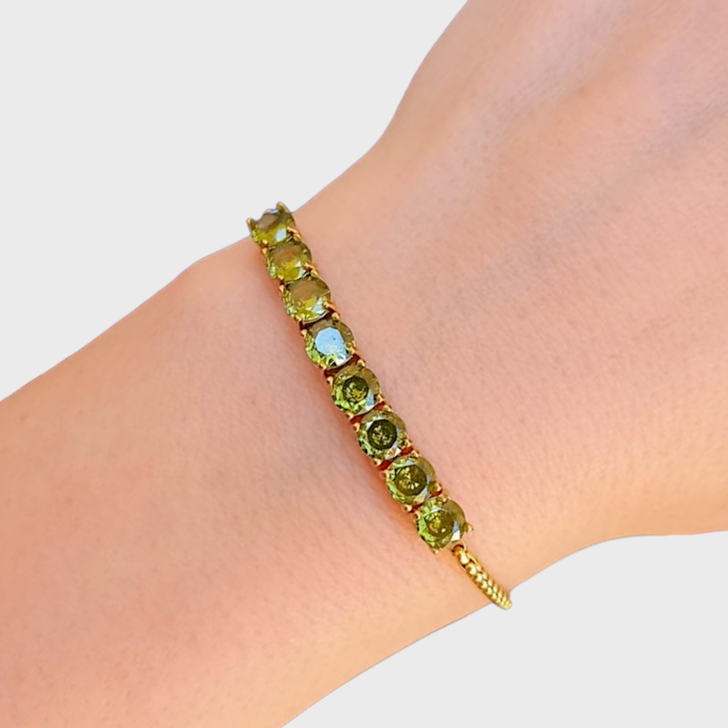 Peridot Adjustable Bracelet