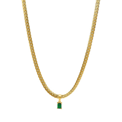 18K Emerald Gemstone Choker