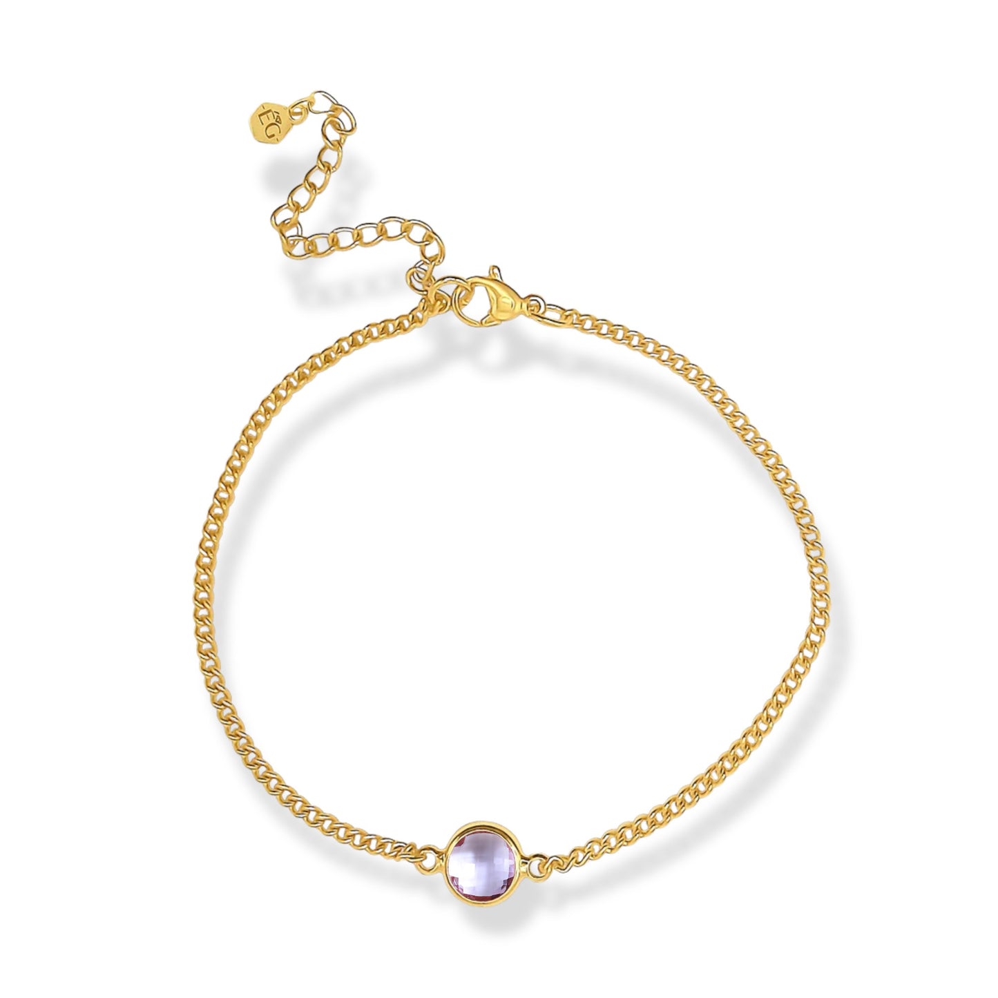 Alexandrite Circle Adjustable Bracelet