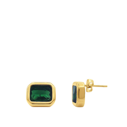 Emerald Stud Earrings