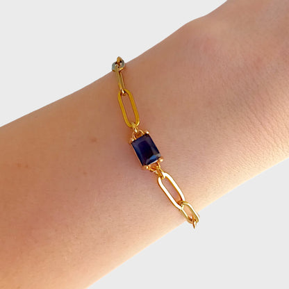 Sapphire Gold Bracelet