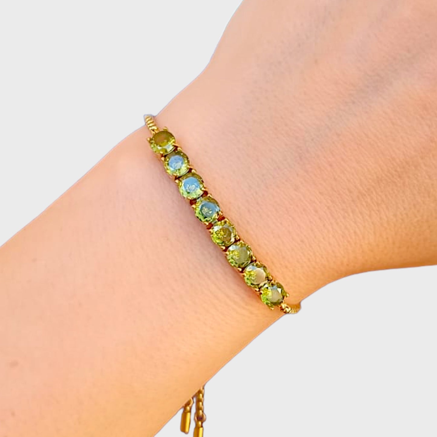 Peridot Adjustable Bracelet