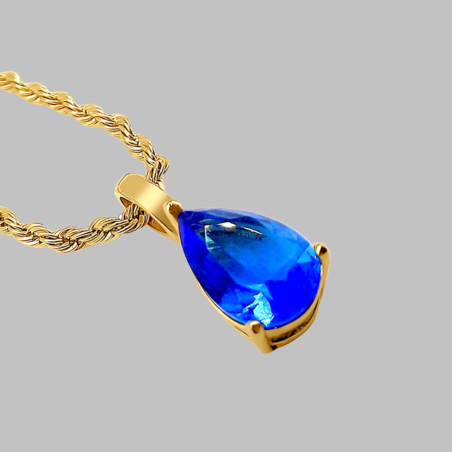 18K Sapphire Gemstone Necklace