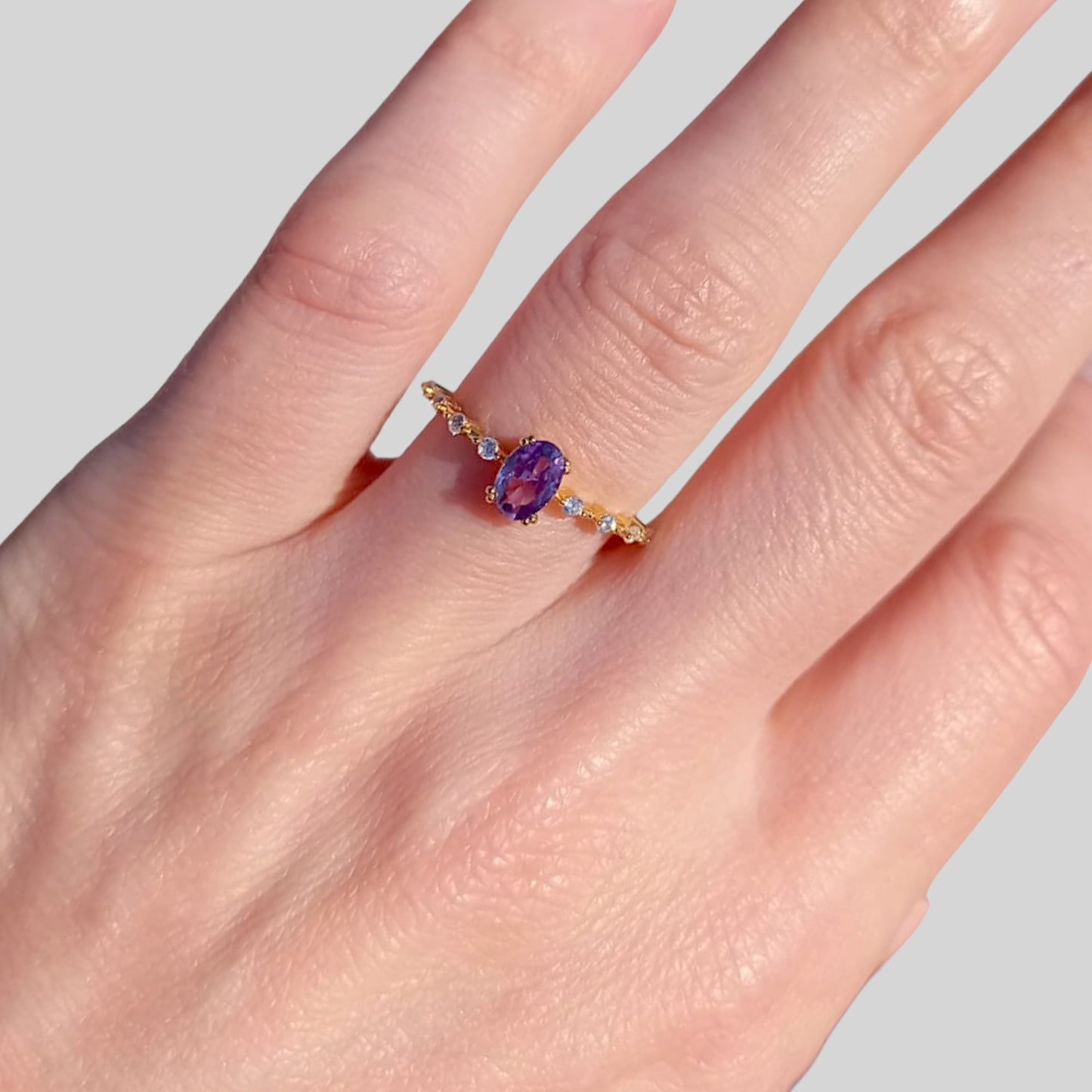 Amethyst Gemstone Authentic Ring