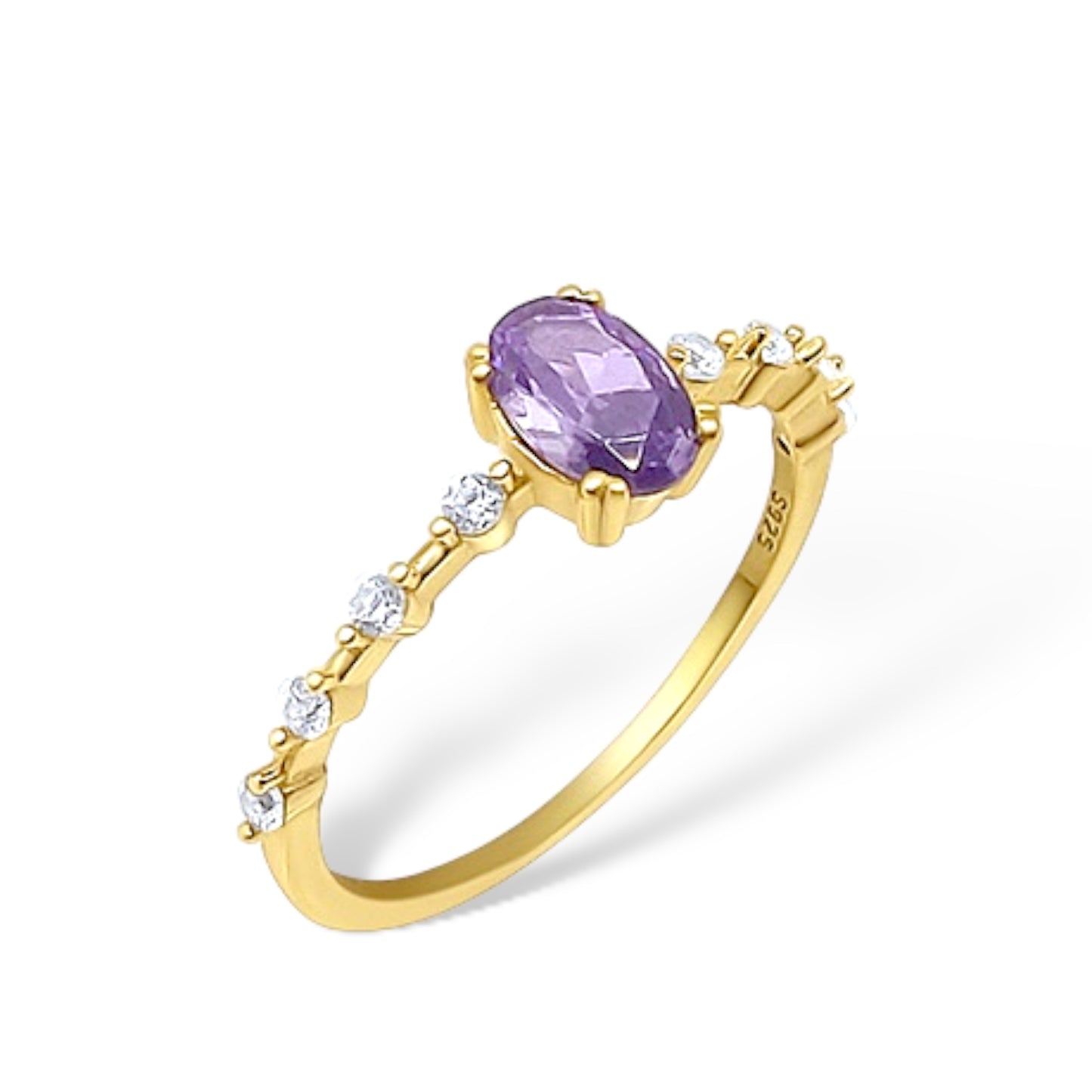 Amethyst Gemstone Authentic Ring