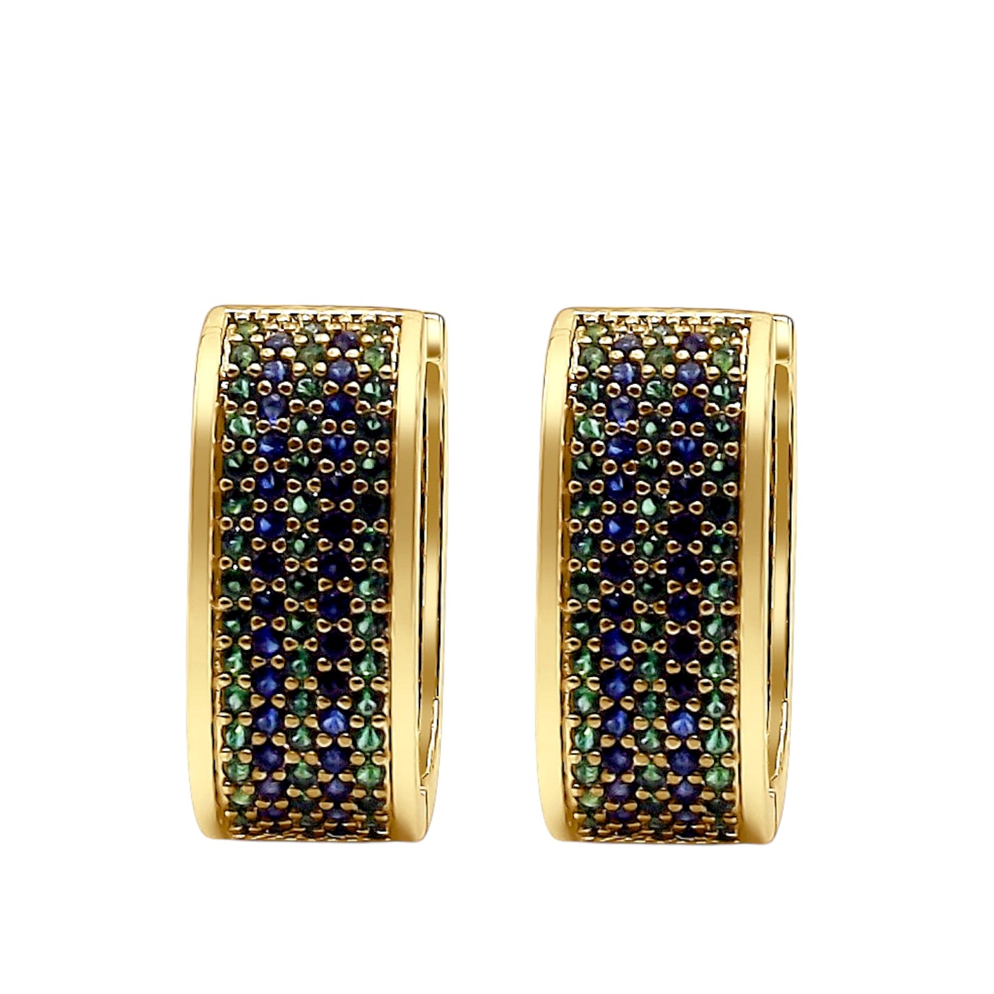 Gold Luxury Emerald Earrings