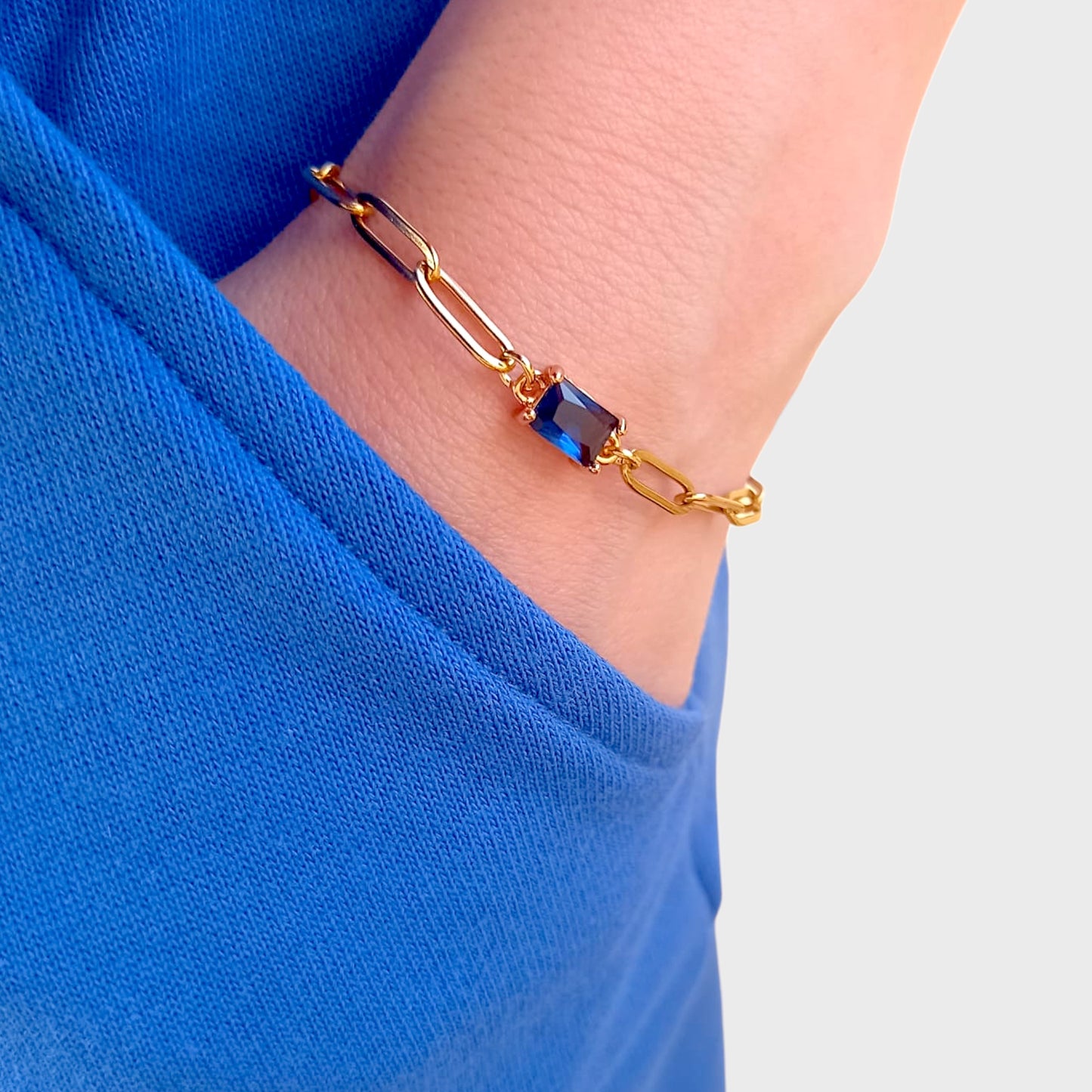 Sapphire Gold Bracelet