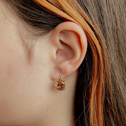 Luxury November Gold Earrings