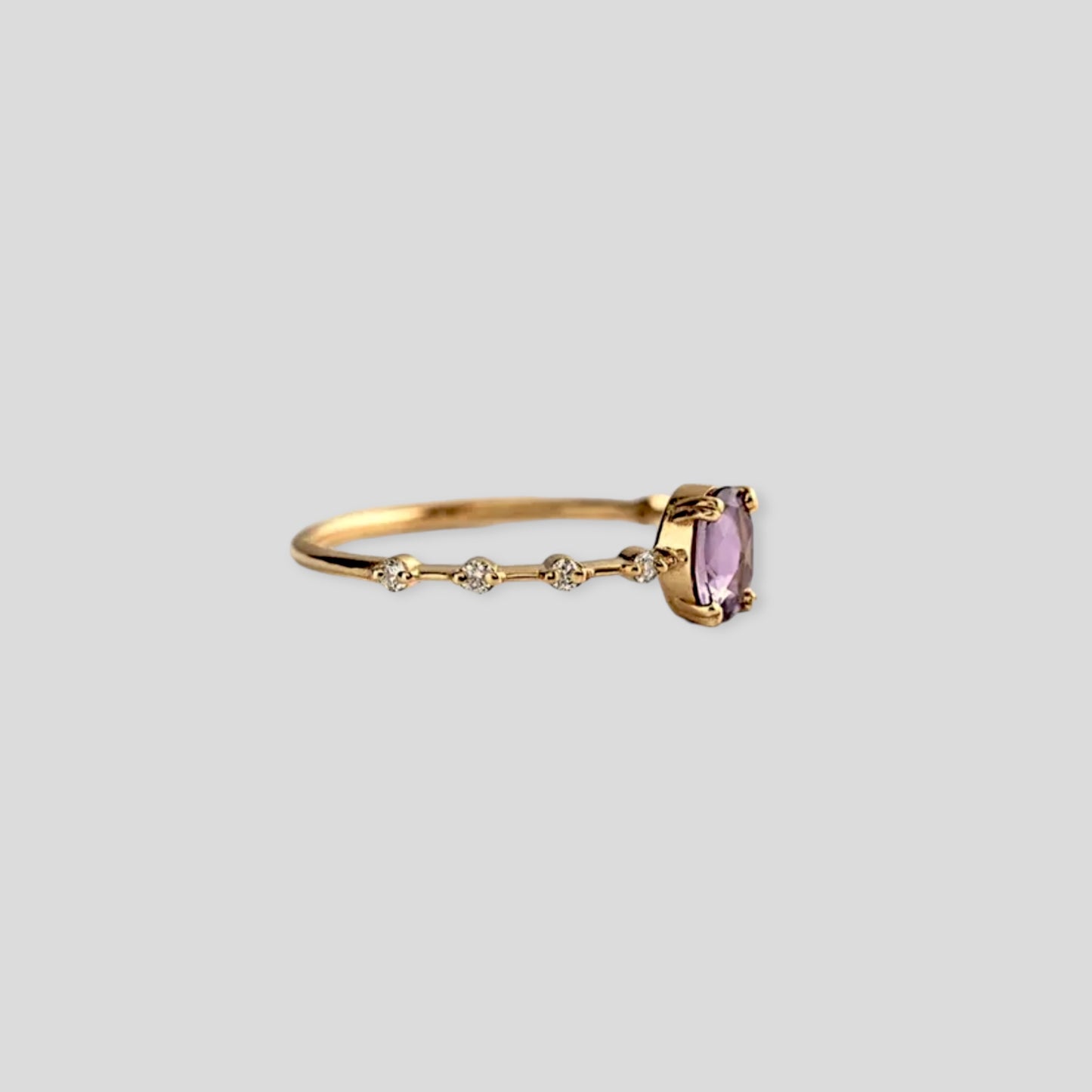 Amethyst Gemstone Ring