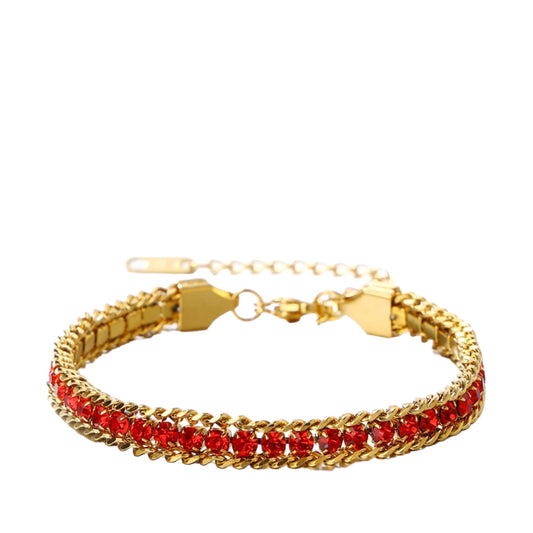 July Ruby Tennis Bracelet