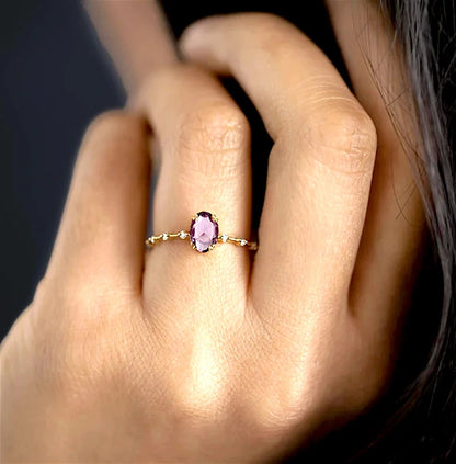 Amethyst Gemstone Authentic Ring