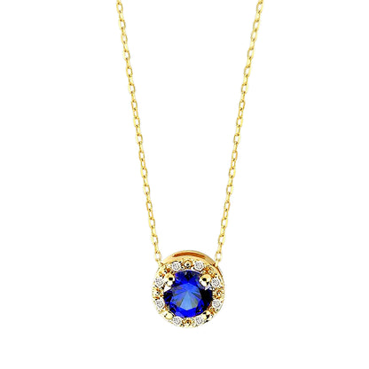 Luxury Sapphire Birthstone Necklace