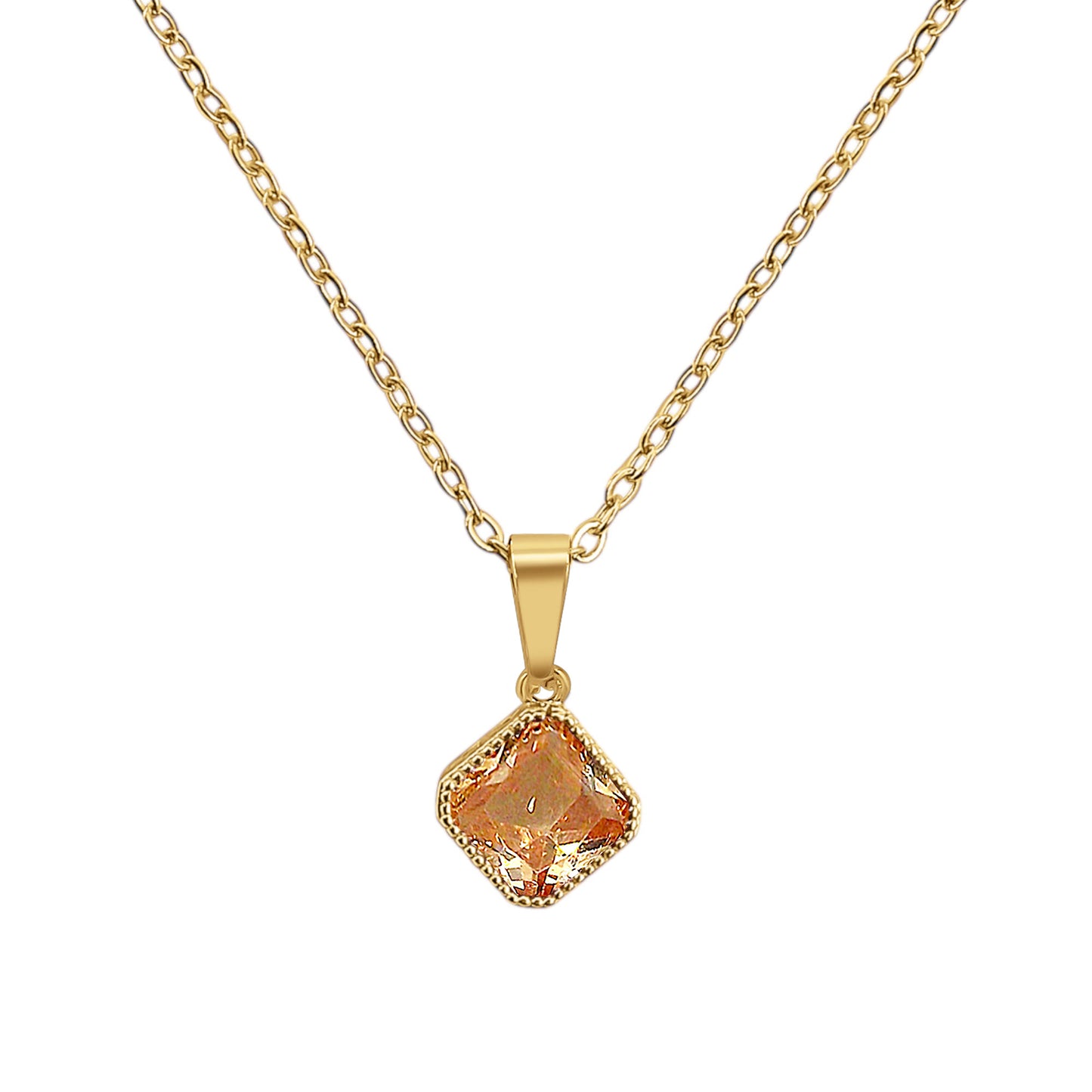 Citrine Gemstone Necklace