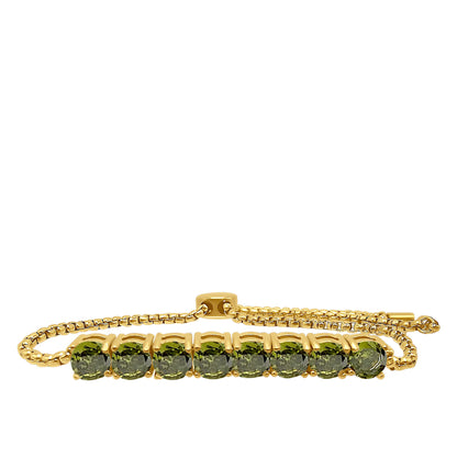 Peridot Adjustable Bracelet