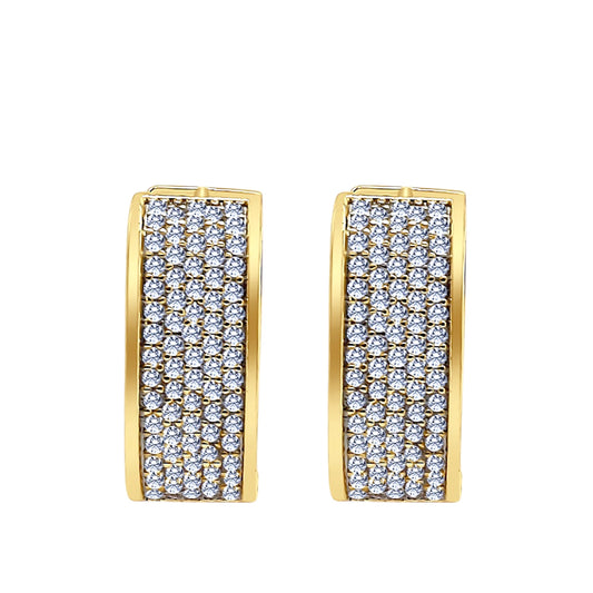Gold Luxury April Birthstone Earrings