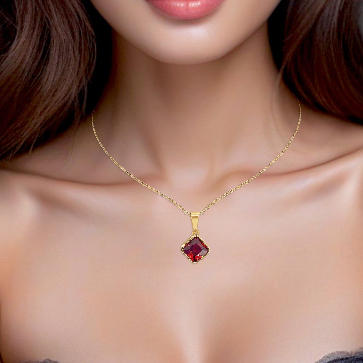 January Gemstone Necklace
