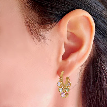 Shimmering Gold Hoop Earrings