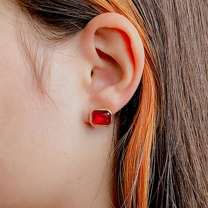 Ruby Stud Earrings