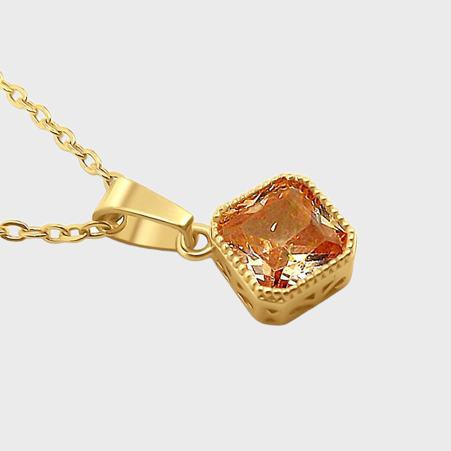 Citrine Gemstone Necklace