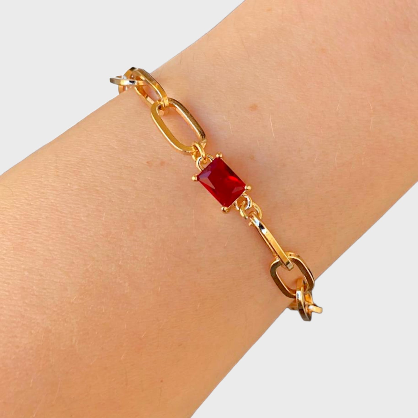 Ruby Gold Bracelet