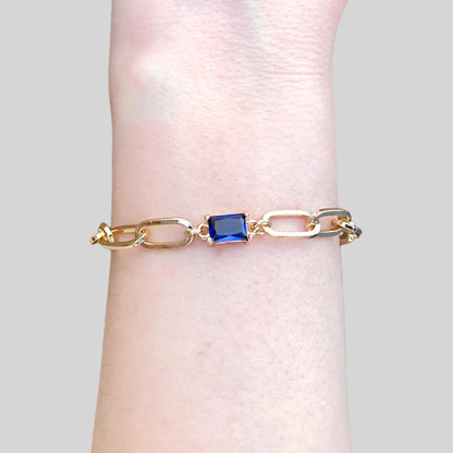 Sapphire Gold Bracelet