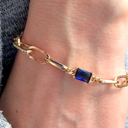 Sapphire Gold Bracelet