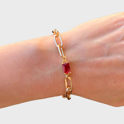 Ruby Gold Bracelet