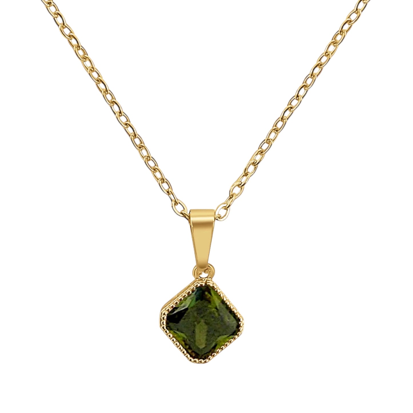 Peridot Gemstone Necklace