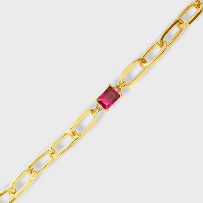 Ruby Gold Bracelet